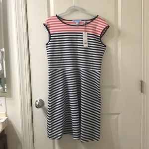 Blue, white, and pink Draper James dress, NWT